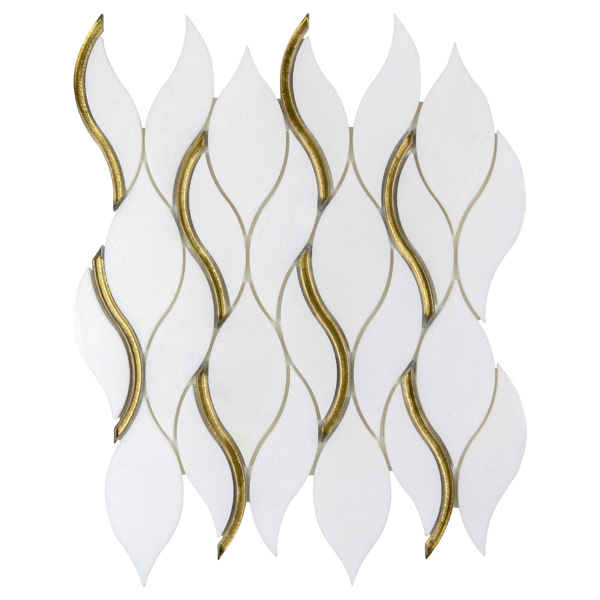 Picture of Anthology Tile - Dazzle Symmetry Mosaic Symmetry Gold