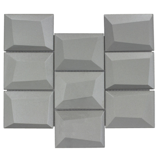 Picture of Anthology Tile - Monet Magic Blocks Mosaic Foggy Blocks