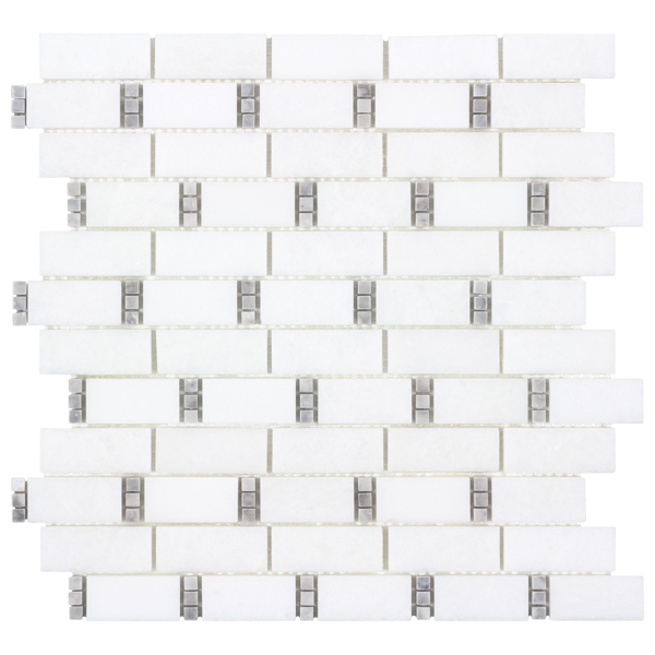 Picture of Anthology Tile - The Finish Line Dominos Mosaic Manor Gray Dominos