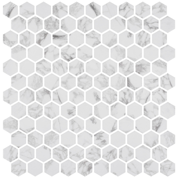 Picture of Onix Mosaico - Hex Ecostones Statuario Matte