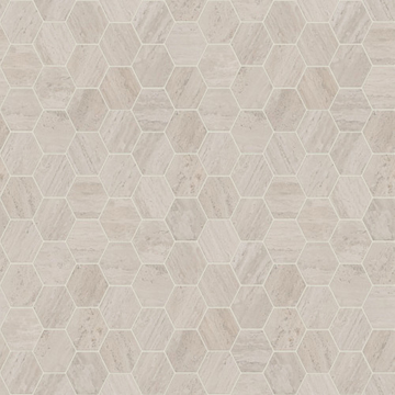 Picture of Shaw Floors - Natural Strata Hexagon Mosaic Ivory