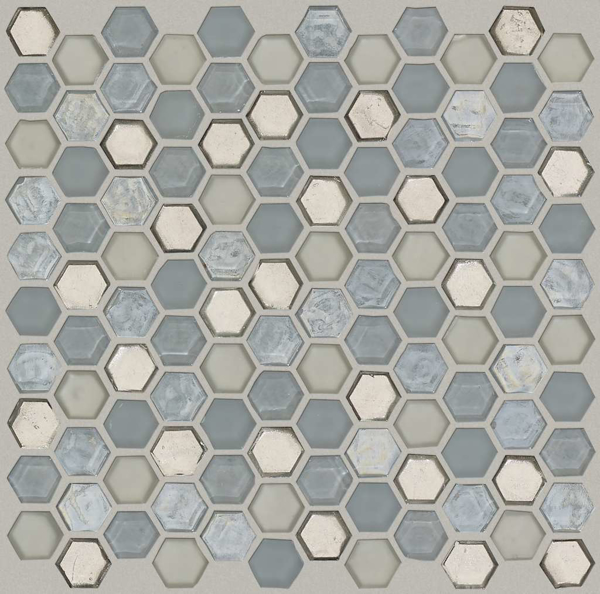 Picture of Shaw Floors - Molten Glass Hexagon Pewter