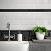 Picture of Roca - CC Textures 4 x 10 Black Bright Beveled