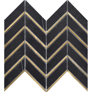 Picture of Roca - Rockart Metal Mosaics Nero Arrow