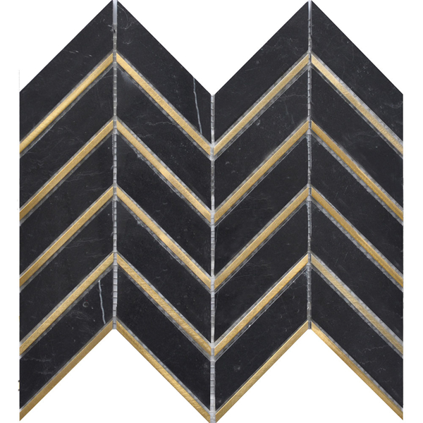 Picture of Roca - Rockart Metal Mosaics Nero Arrow