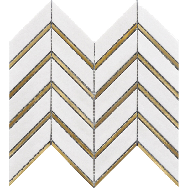 Picture of Roca - Rockart Metal Mosaics Tassos Arrow