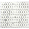 Picture of Roca - Rockart Mosaic Penny Round Carrara
