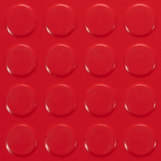 Picture of American Biltrite - AB Pure Round 18 x 18 Fire Engine Red