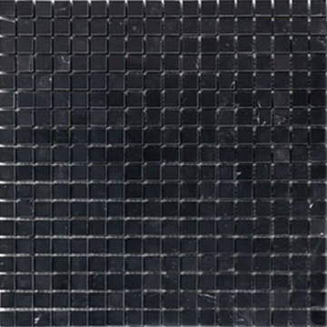 Picture of Elon Tile & Stone - 5/8 x 5/8 Square Mosaics Black Polished