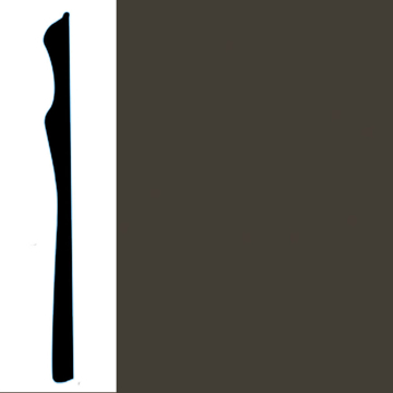 Picture of VPI Corp. - Low Dirt Retention Wallbase LDR3 4 1/2-inch Black Brown