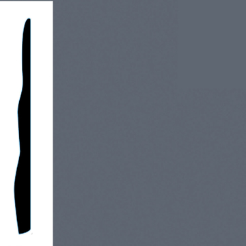 Picture of VPI Corp. - Low Dirt Retention Wallbase LDR4 4 1/2-inch Charcoal Slate