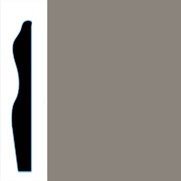 Picture of VPI Corp. - Low Dirt Retention Wallbase LDR6 3-inch Pewter