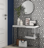 Picture of Roca - Rockart Mosaics Hexagon Black White