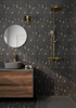 Picture of Roca - Rockart Mosaics Hexagon Nero Marquina