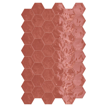 Picture of Terratinta - Hexa Wall Glossy Cherry Pie