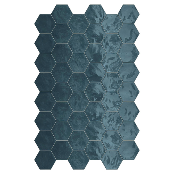 Picture of Terratinta - Hexa Wall Glossy Ocean Wave