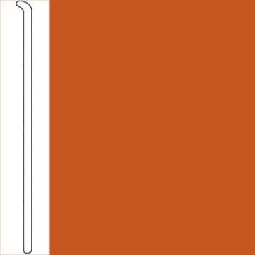 Picture of Tarkett - Traditional Wall Base Toeless 1/8 4 Inch Tangerine Tango