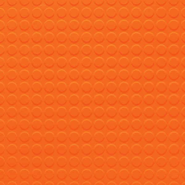 Picture of Johnsonite - Solid Colors Raised Round .155 Tangerine Tango
