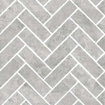 Picture of SantAgostino - Themar Mosaic Herringbone Grigio Savola
