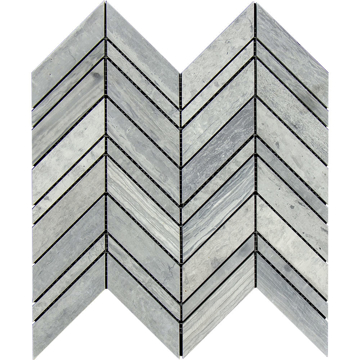 Picture of Tesoro - Haisa Blue Mosaic Multi-Width Cheron Mixed Honed Polished