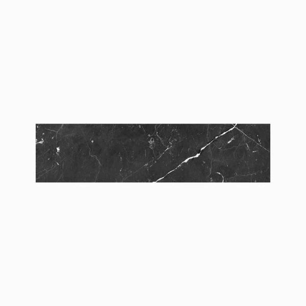 Milestone Luxury Nero Marquina Black 3 x 12 Porcelain Bullnose Trim