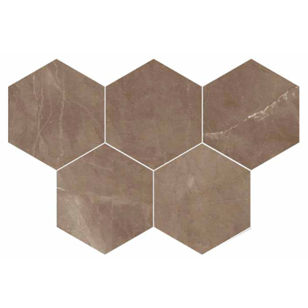 Picture of Florim USA - Luxury Hexagon Mosaic Polished Amani Bronze