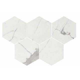 Picture of Florim USA - Luxury Hexagon Mosaic Polished Calacatta