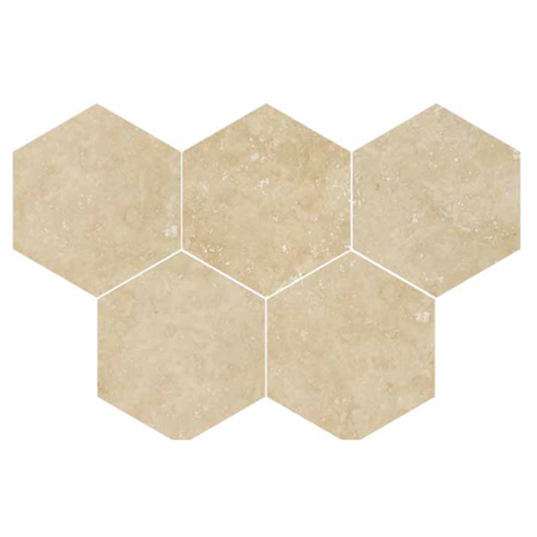 Picture of Florim USA - Luxury Hexagon Mosaic Polished Marfil