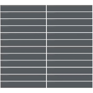 Picture of Daltile - Color Wheel Mosaic Straight Joint 1 x 6 Chalkboard