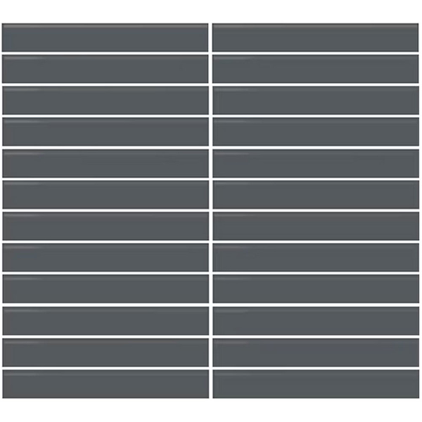 Picture of Daltile - Color Wheel Mosaic Straight Joint 1 x 6 Chalkboard