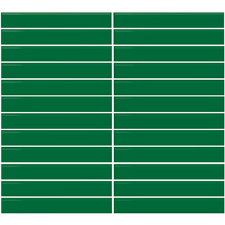 Picture of Daltile - Color Wheel Mosaic Straight Joint 1 x 6 Emerald