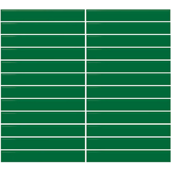 Picture of Daltile - Color Wheel Mosaic Straight Joint 1 x 6 Emerald