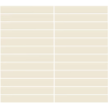 Picture of Daltile - Color Wheel Mosaic Straight Joint 1 x 6 Matte Biscuit