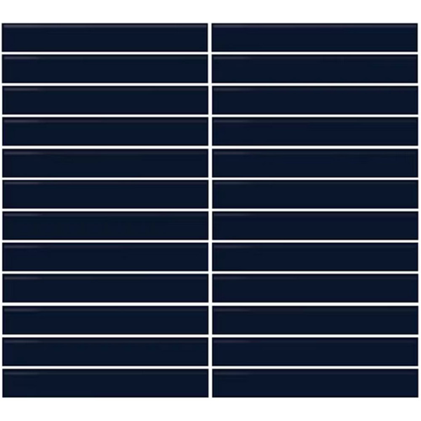 Picture of Daltile - Color Wheel Mosaic Straight Joint 1 x 6 Navy