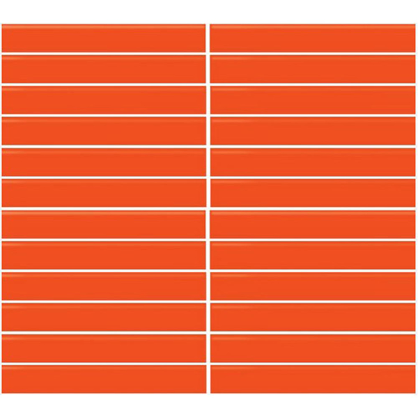 Picture of Daltile - Color Wheel Mosaic Straight Joint 1 x 6 Orange Burst