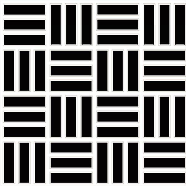Picture of Daltile - Color Wheel Mosaic Lattice Weave Black