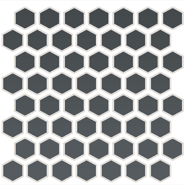 Picture of Daltile - Color Wheel Mosaic Hexagon Chalkboard
