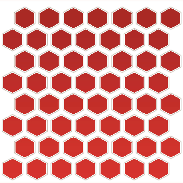 Picture of Daltile - Color Wheel Mosaic Hexagon Currant