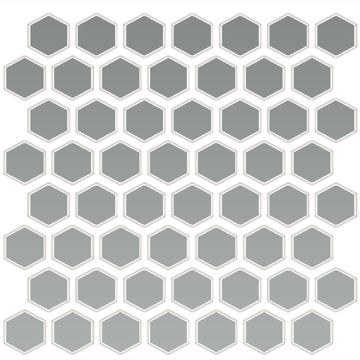 Picture of Daltile - Color Wheel Mosaic Hexagon Desert Grey