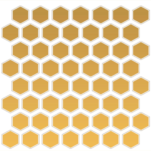 Picture of Daltile - Color Wheel Mosaic Hexagon Mustard