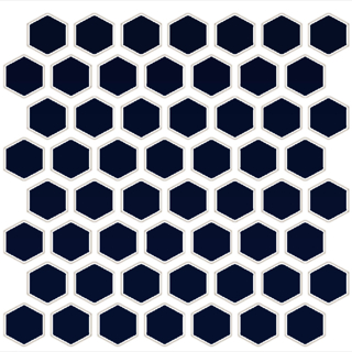 Picture of Daltile - Color Wheel Mosaic Hexagon Navy