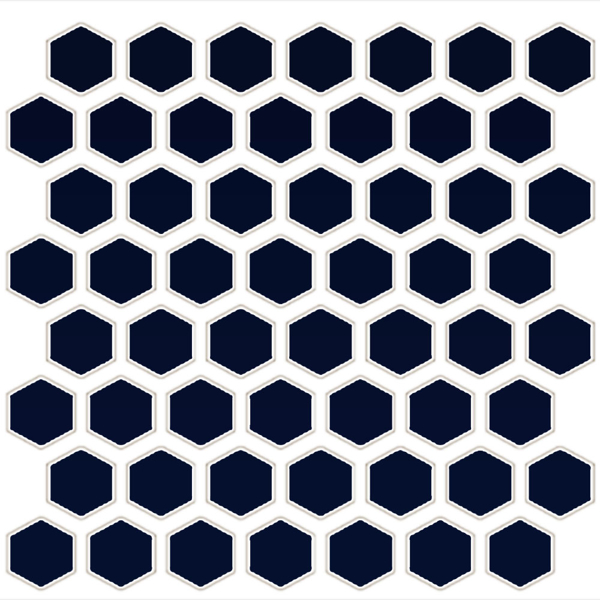 Picture of Daltile - Color Wheel Mosaic Hexagon Navy