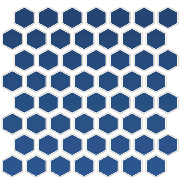 Picture of Daltile - Color Wheel Mosaic Hexagon Sea Breeze