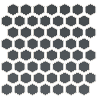 Picture of Daltile - Color Wheel Mosaic Hexagon Matte Chalkboard