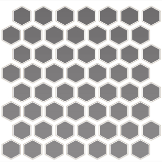Picture of Daltile - Color Wheel Mosaic Hexagon Matte Suede Grey