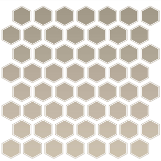 Picture of Daltile - Color Wheel Mosaic Hexagon Matte Urban Putty