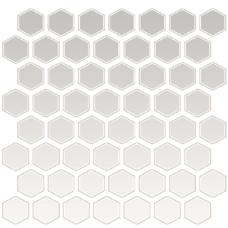 Picture of Daltile - Color Wheel Mosaic Hexagon Matte Arctic White