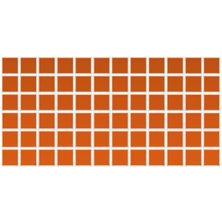 Picture of Daltile - Color Wheel Mosaic Orange Burst