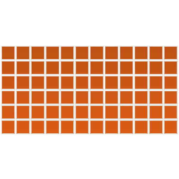 Picture of Daltile - Color Wheel Mosaic Orange Burst