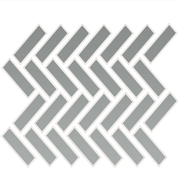 Picture of Daltile - Color Wheel Mosaic Herringbone Desert Grey